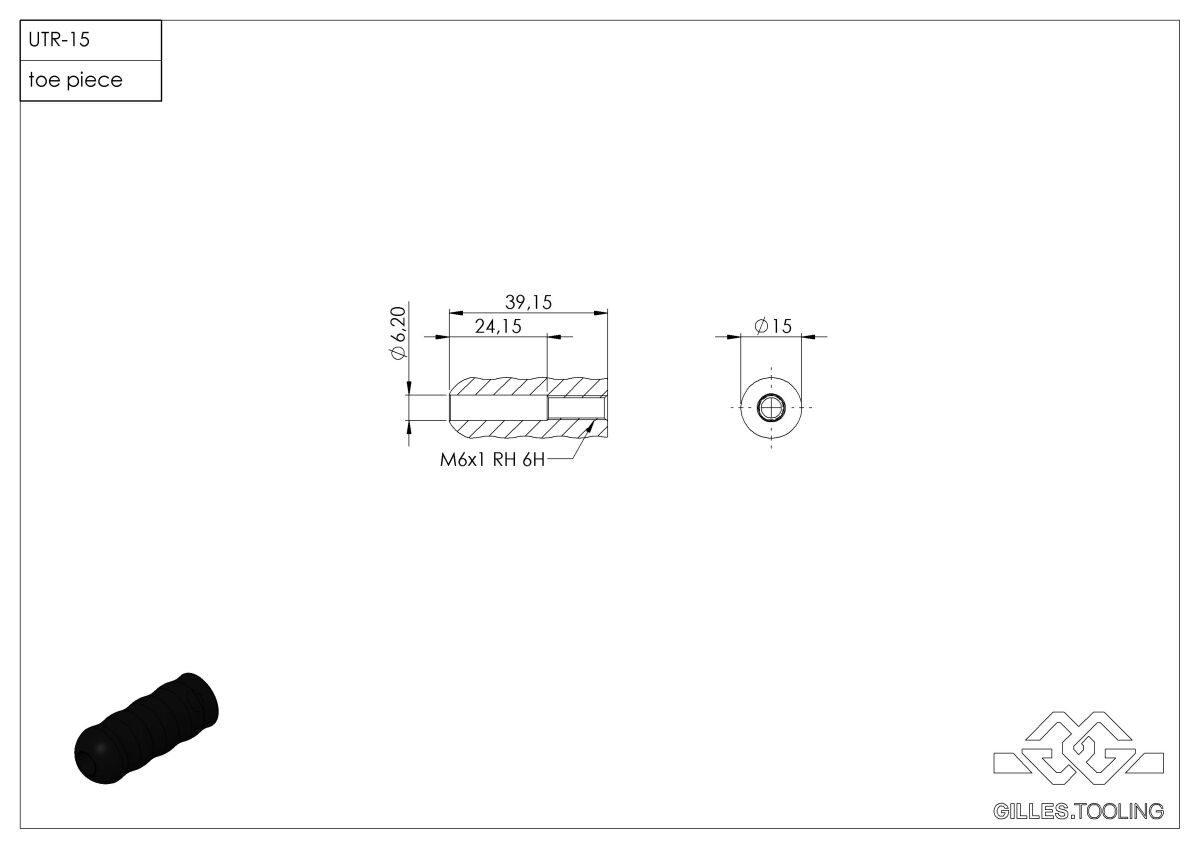 Gilles Tooling - Toe Piece Shift Side Utr-15-B